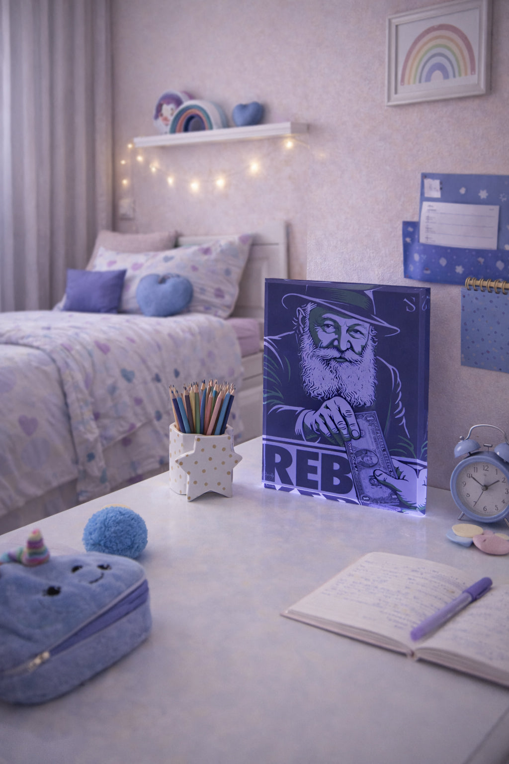 The Rebbe | Hidden Light Edition | Acrylic Art Block