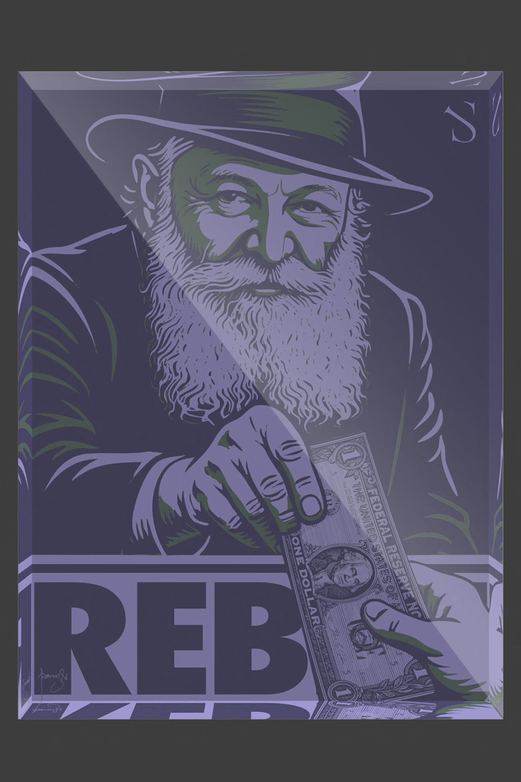 The Rebbe | Hidden Light Edition | Acrylic Art Block