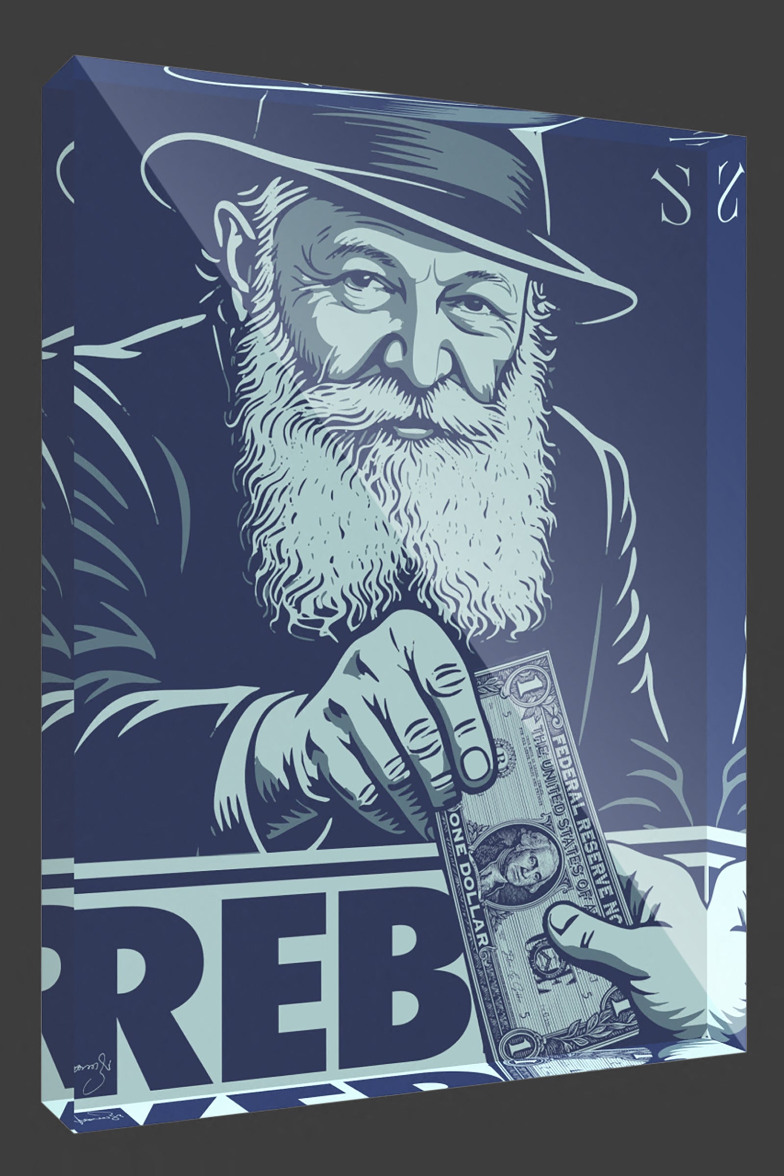 The Rebbe | Midnight Edition | Acrylic Art Block