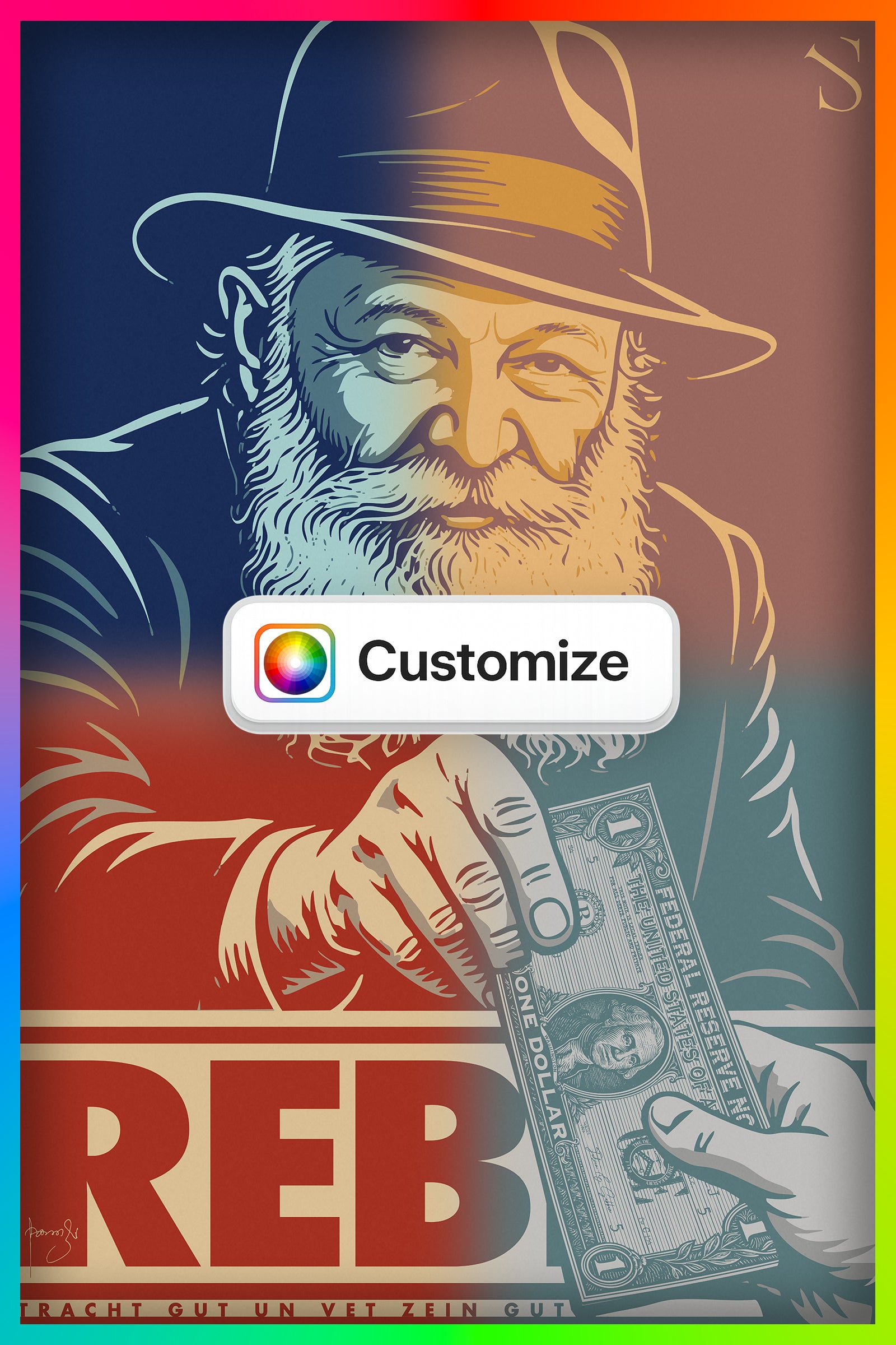 THE REBBE | CUSTOMIZE EDITION | ARTWORK
