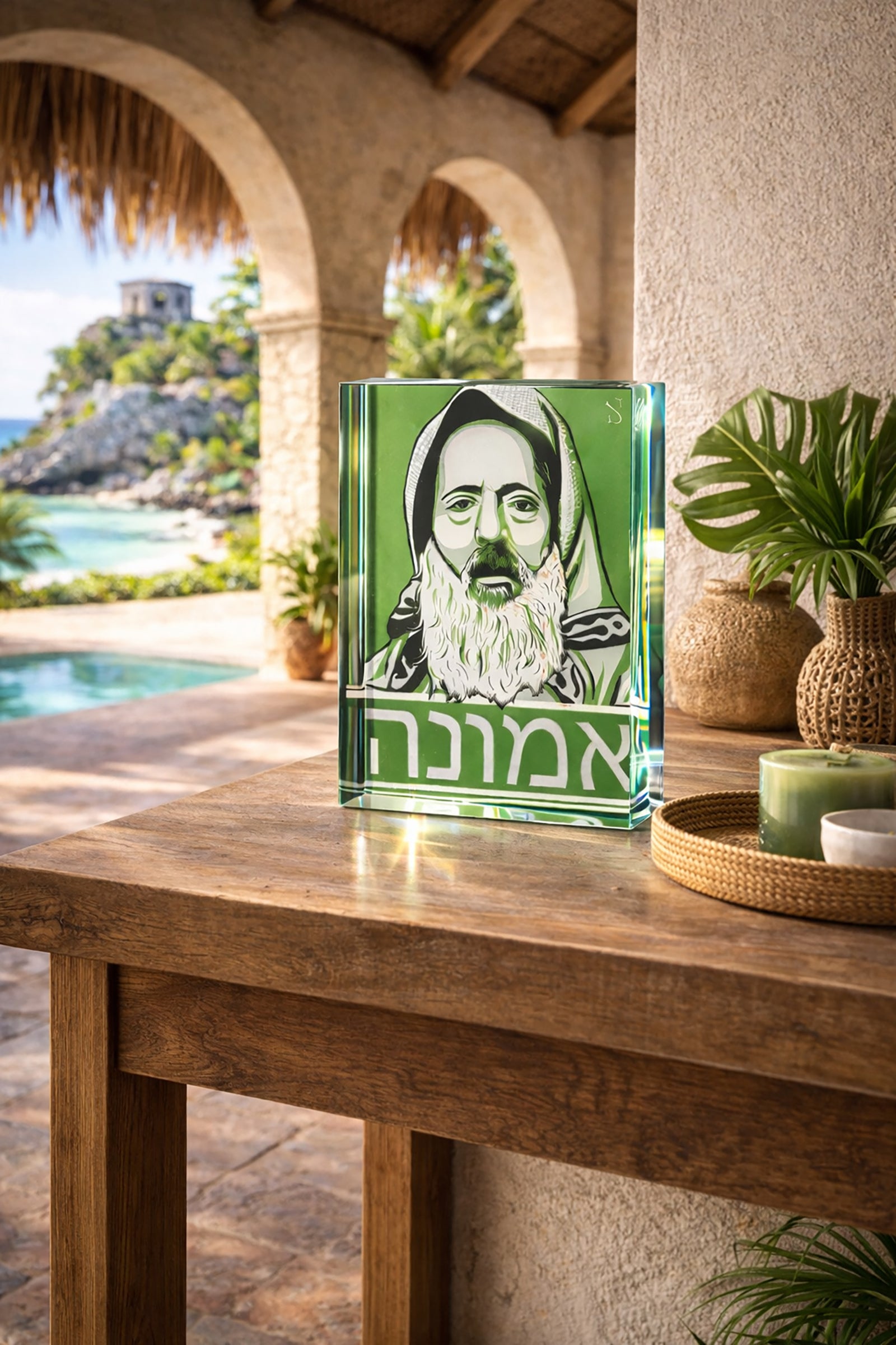 Rabbi Haim Pinto | Sage Slate Edition | Acrylic Art Block