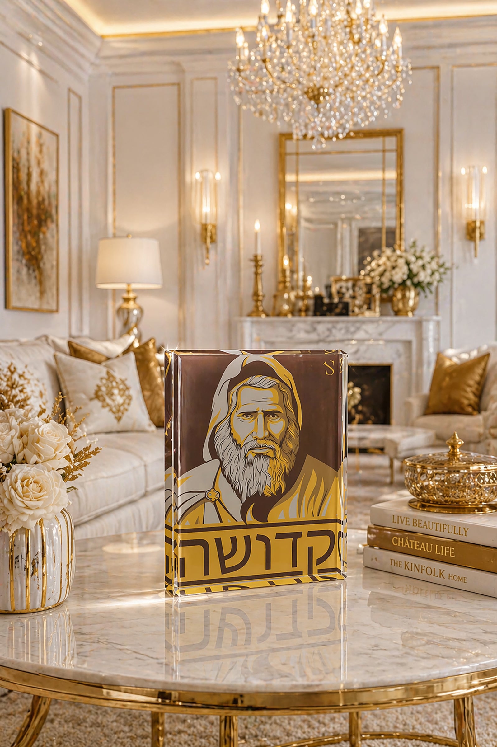 Rabbi Yaakov Abuhatzeira | Or Chai Edition | Acrylic Art Block