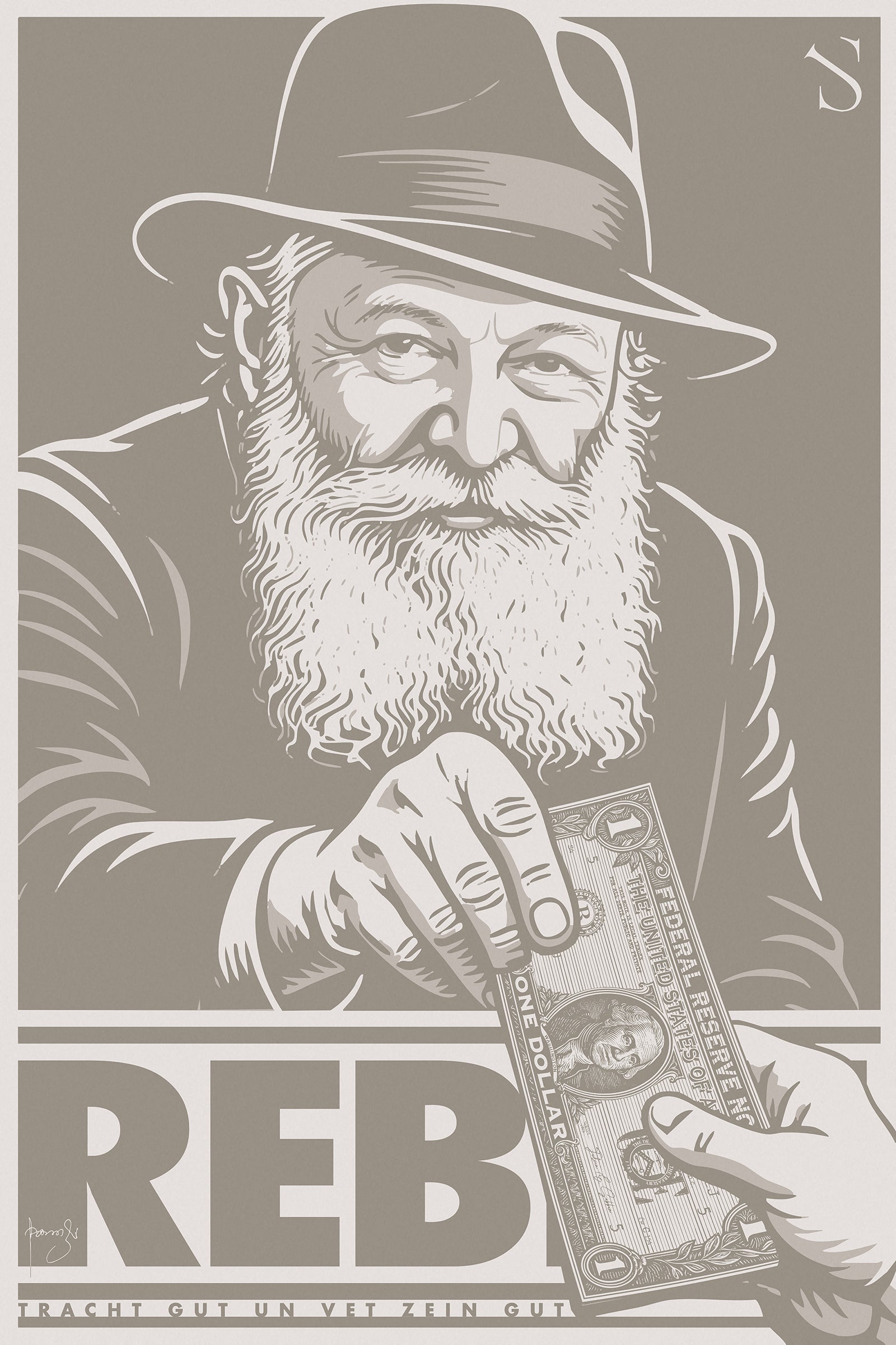 The Rebbe | Champagne Edition | Artwork