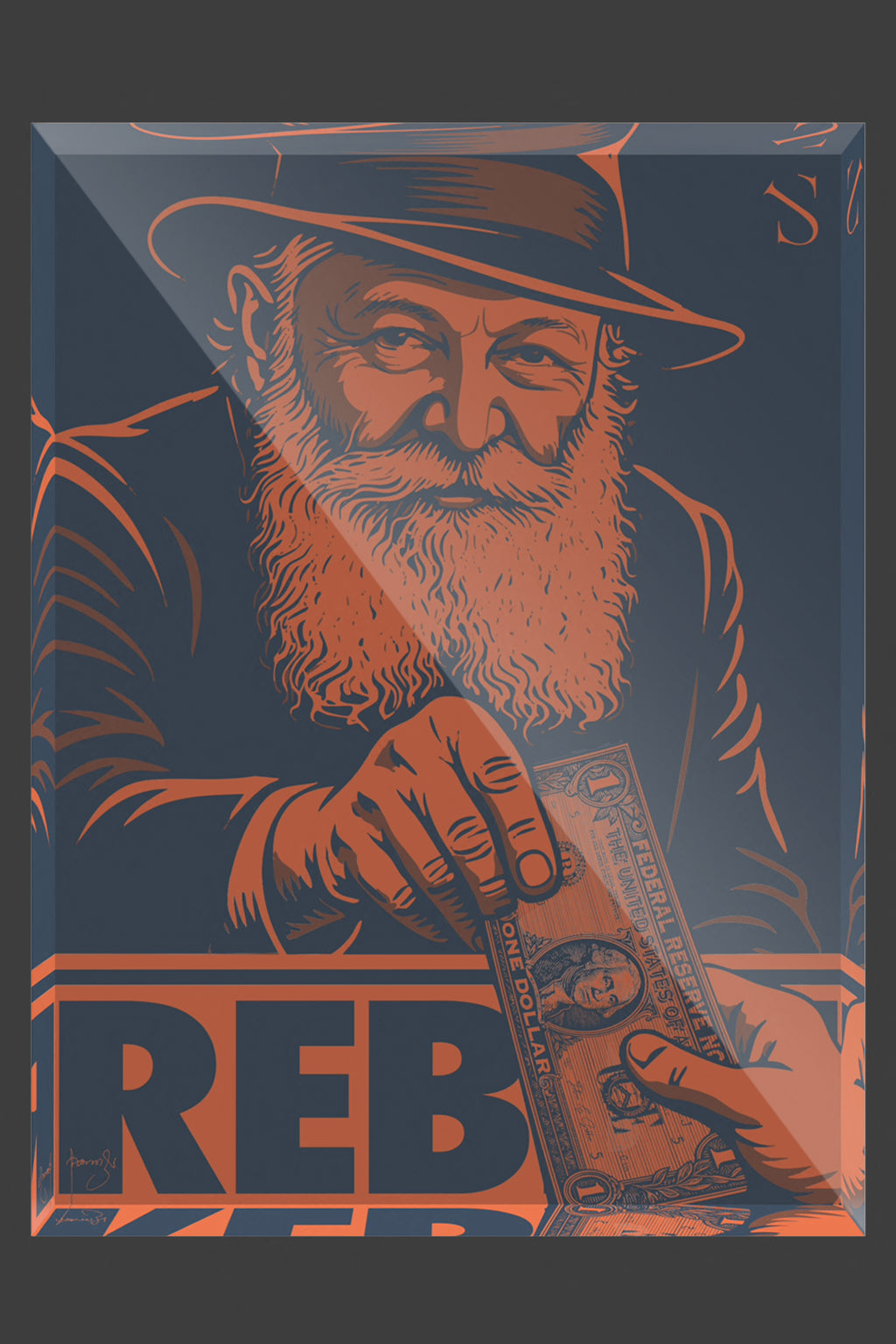 The Rebbe | Cosmic Edition | Acrylic Art Block