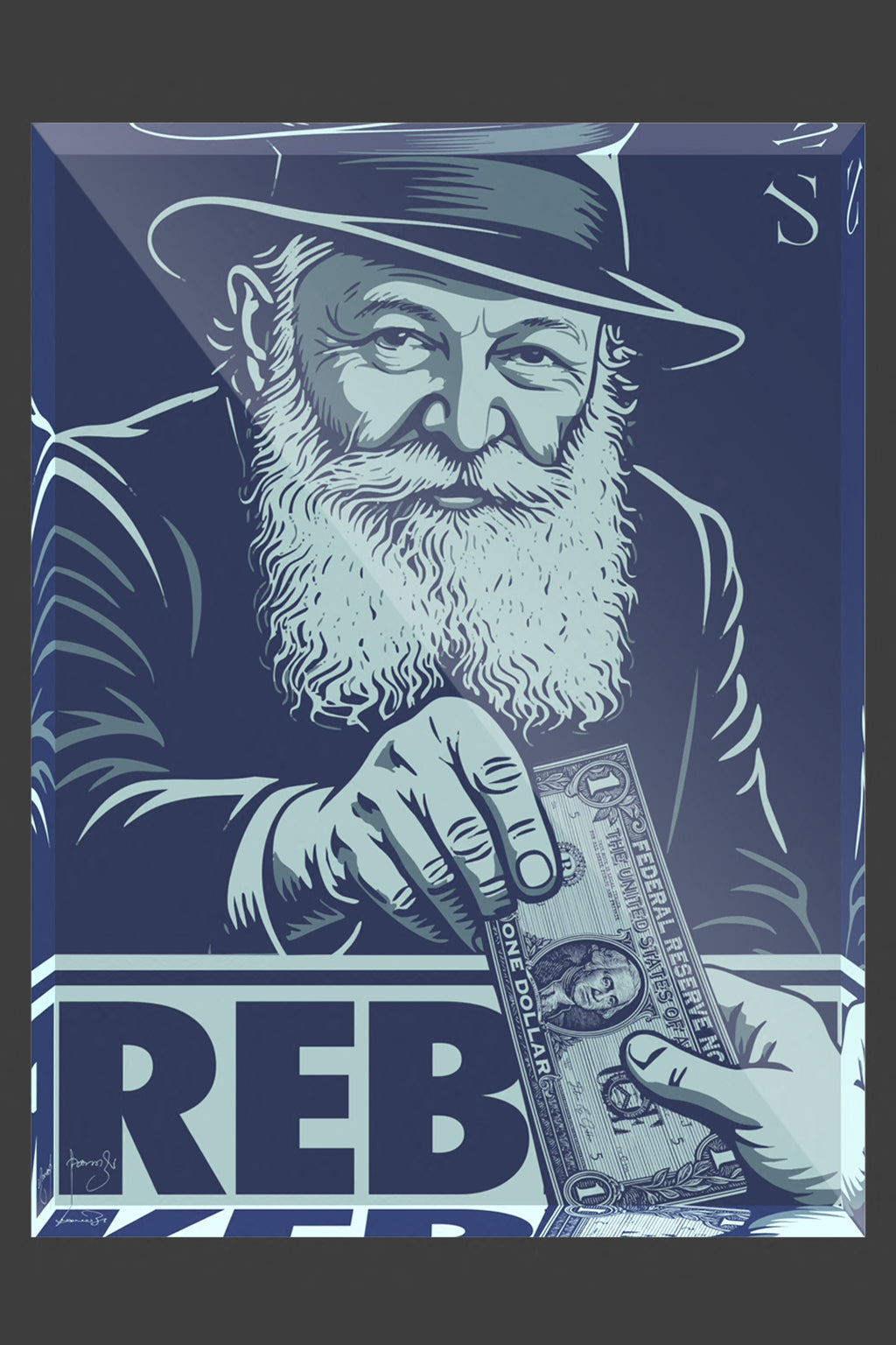 The Rebbe | Midnight Edition | Acrylic Art Block