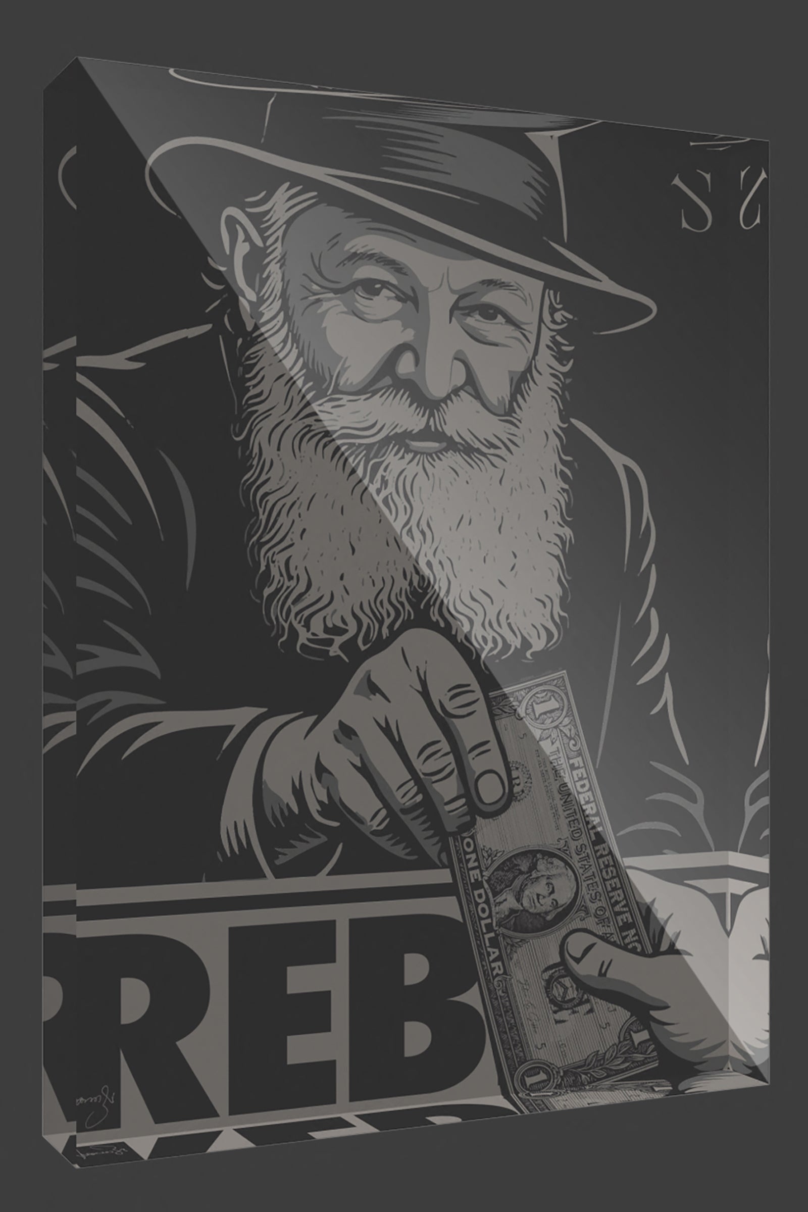 The Rebbe | Night Edition | Acrylic Art Block